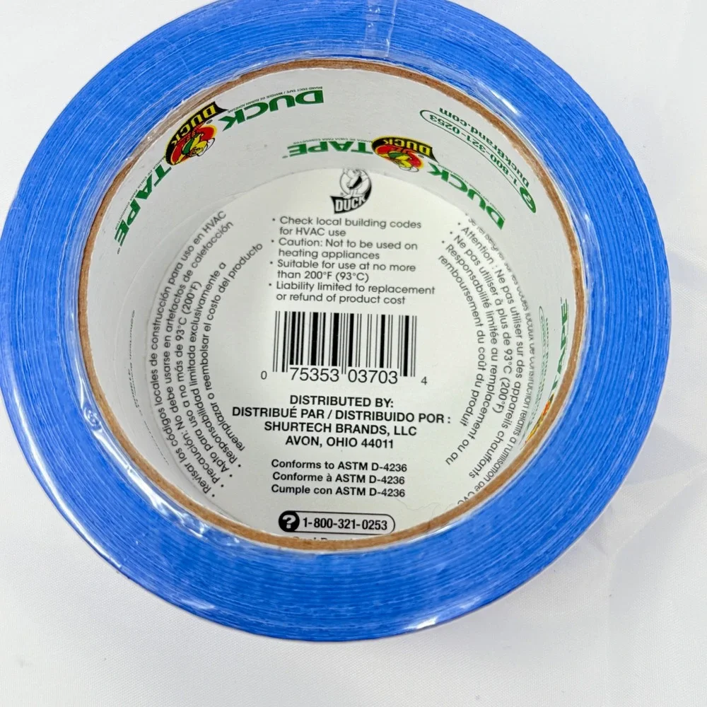Duck Brand Duct Tape 188 Inch x 20 Yard Blue All Purpose Strong Adhesive‎
